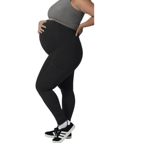 Kindred Bravely Pants - Kindred Bravely Louisa High-Waisted Over the Bump Maternity Leggings Black XL